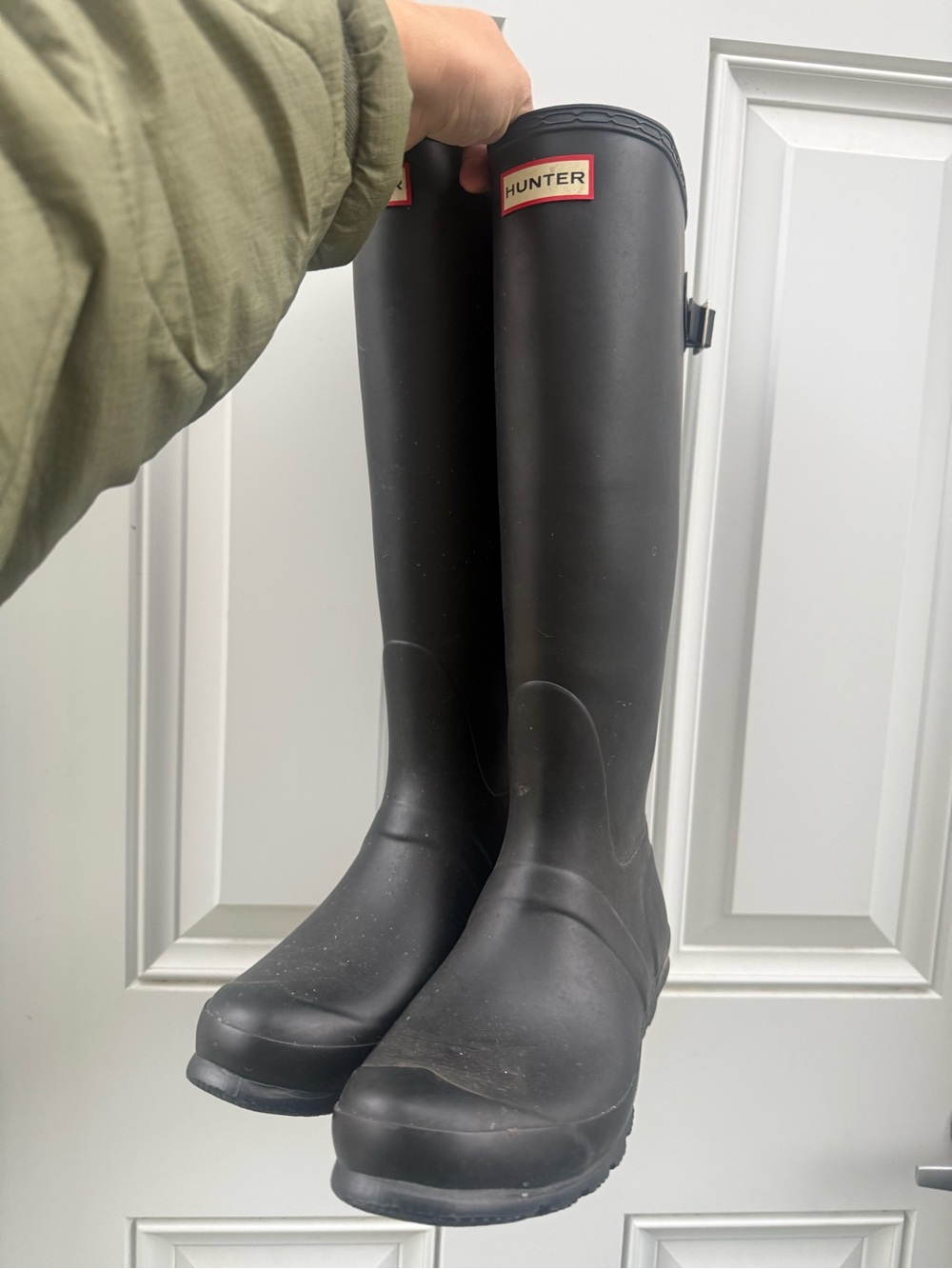 Hunter Women’s Tall Black Waterproof Rain & Snow Boots Size 9